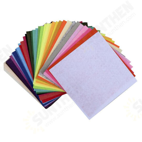 40Pcs 15x15cm Non-Woven Felt Fabric Polyester Cloth Felt Fabric DIY Bundle for Sewing Doll Handmade Craft