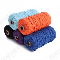 5 Color 3mm 100M DIY Long Macrame Colorful Cotton Twisted Cord Rope Hand Crafts String Braided Wire 5 Color 3mm 100M DIY Long Macrame Colorful Cotton Twisted Cord Rope Hand Crafts String Braided Wire