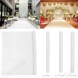 5/10/15m White Carpet Runner Wedding Party Aisle Floor Mat Exhibition Festival Roll 5/10/15m White Carpet Runner Wedding Party Aisle Floor Mat Exhibition Festival Roll