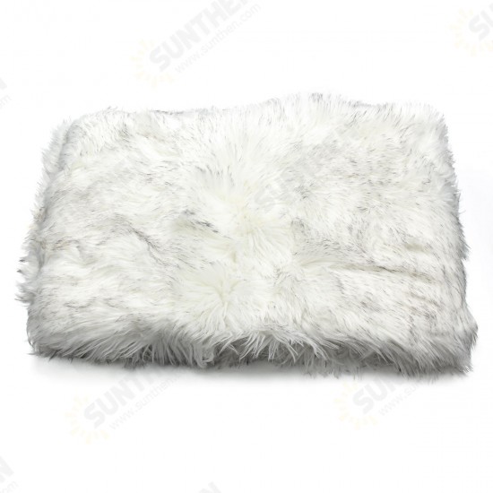 Faux Fur Fluffy Wool Rug Mat Hairy Sofa Floor Home Carpet