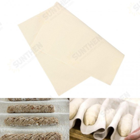 Flax Liner Cloth Fiber Cloth Bakers Proofing Couche for Proving Bread Pans Kitchen Tool Fermentation