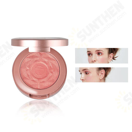 6 Colors Rose Makeup Face Blush Brighten Face Fine Powder Peach Blush Long-Lasting