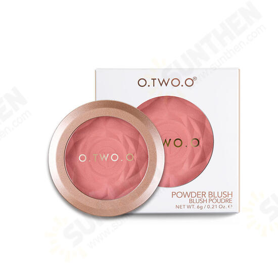 6 Colors Rose Makeup Face Blush Brighten Face Fine Powder Peach Blush Long-Lasting