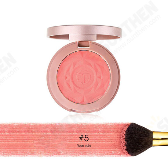 6 Colors Rose Makeup Face Blush Brighten Face Fine Powder Peach Blush Long-Lasting