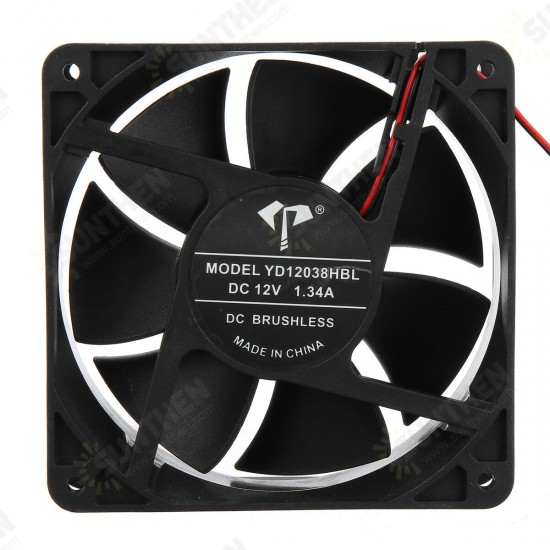 120mm CPU Fan Big 4 Pin 12V Ball Bearing Silent Computer Case Cooling Fan Chassis Cooling CPU Heatsink Cooler