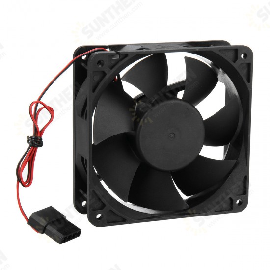 120mm CPU Fan Big 4 Pin 12V Ball Bearing Silent Computer Case Cooling Fan Chassis Cooling CPU Heatsink Cooler