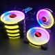 120mm Computer PC Cooler Cooling Fan RGB LED Multicolor-mode Quiet Chassis Fan With Controller