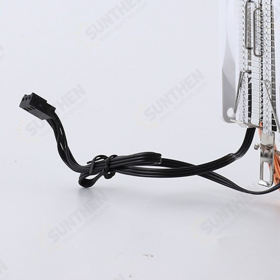 2 Heat Pipe RGB CPU Cooler Hydo Bearing For Intel LGA 775/1150/1151/1155/1156/1200/1366