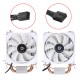 2 Heat Pipe RGB CPU Cooler Hydo Bearing For Intel LGA 775/1150/1151/1155/1156/1200/1366