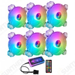 3/6 Pcs 120mm RGB Fans Crystal Diamond PC Case Cooler Computer CPU Cooling Fan 3/6 Pcs 120mm RGB Fans Crystal Diamond PC Case Cooler Computer CPU Cooling Fan