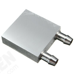 40x40x12mm Aluminum Water Cooling Block For CPU Graphics Radiator Heatsink