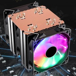 6 Copper Tube Ultra-Quiet Color CPU Cooling Fan Dual/Triple Fan 6 Copper Tube Ultra-Quiet Color CPU Cooling Fan Dual/Triple Fan