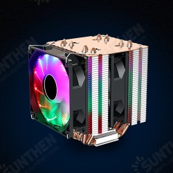 6 Copper Tube Ultra-Quiet Color CPU Cooling Fan Dual/Triple Fan 6 Copper Tube Ultra-Quiet Color CPU Cooling Fan Dual/Triple Fan