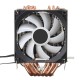 6 Copper Tube Ultra-Quiet Color CPU Cooling Fan Dual/Triple Fan