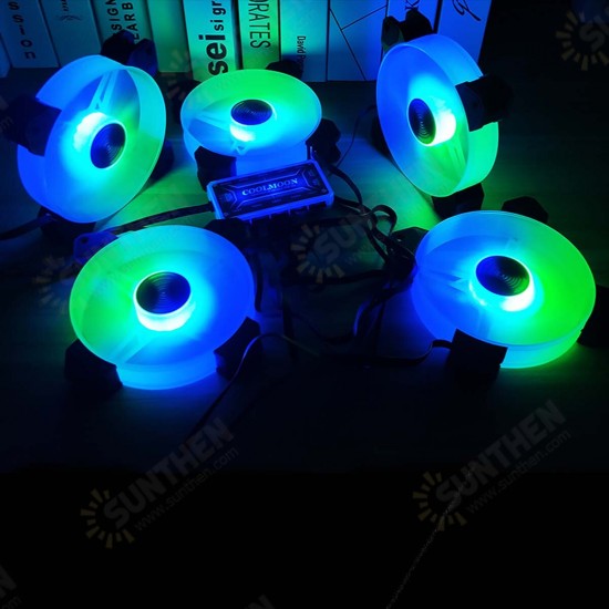 120mm Cooling Fan RGB 6PIN Computer Case Colorful Radiator Cooler PC 5V DC