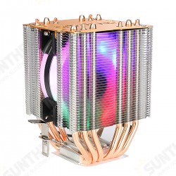 CPU Cooling Fan 1/2/3 Fans 3/4 Pin 6 Heat Pipes RGB/Without Light Silent Computer Case Cooler CPU Heatsink for Intel AMD CPU CPU Cooling Fan 1/2/3 Fans 3/4 Pin 6 Heat Pipes RGB/Without Light Silent Computer Case Cooler CPU Heatsink for Intel AMD CPU
