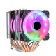 CPU Cooling Fan 1/2/3 Fans 3/4 Pin 6 Heat Pipes RGB/Without Light Silent Computer Case Cooler CPU Heatsink for Intel AMD CPU