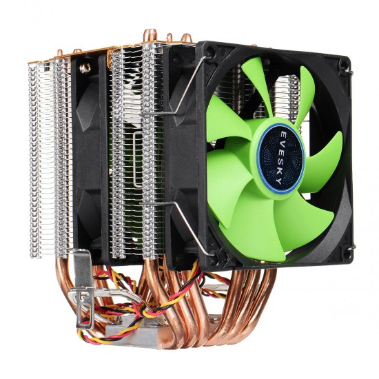 CPU Cooling Fan 1/2/3 Fans 3/4 Pin 6 Heat Pipes RGB/Without Light Silent Computer Case Cooler CPU Heatsink for Intel AMD CPU