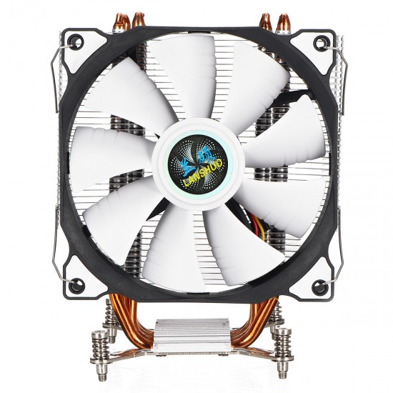 120mm 4 Heat Pipe CPU Cooler 3Pin Cooling Fan For X79 X99 X299 2011 Socket