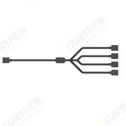 Motherboard RGB Fan Splitter 1 to 1/2/3/4 Cooling Fan Extension Cable Hub Adapter Cord Motherboard RGB Fan Splitter 1 to 1/2/3/4 Cooling Fan Extension Cable Hub Adapter Cord