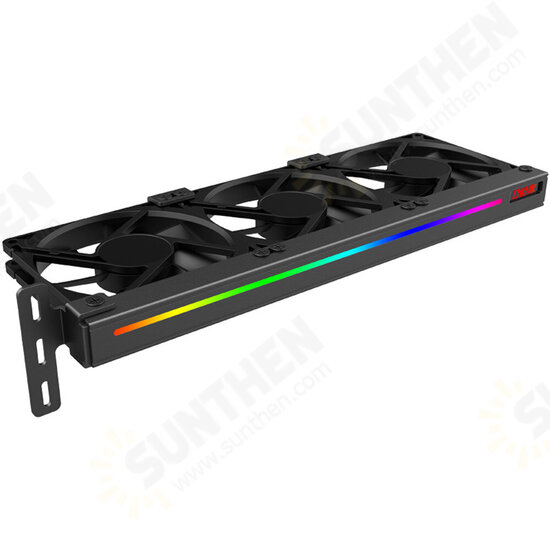 VC-C270H Graphics Card Cooler Three 9CM Fans Heatsink AURA Motherboard ARGB Light Effect Strip Graphics Cooling