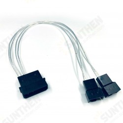 PC Case Fan Cable Big 4Pin to 4Pin Fan One Point Four 1 To 4 Extension Cable For Computer PC Case Fan Cable Big 4Pin to 4Pin Fan One Point Four 1 To 4 Extension Cable For Computer