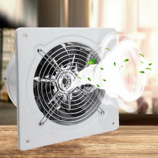 110/220V 40W 2800r/min 6inch Exhaust Fan Wall Mounted Blower Bathroom Kitchen Air Vent Ventilation Extractor