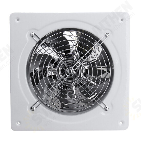 110/220V 60W 2800r/min 8inch Exhaust Fan Wall Mounted Blower Bathroom Kitchen Air Vent Ventilation Extractor