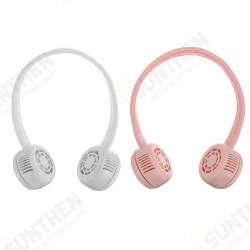 1200mAh Mini Hanging Neck Fan Portable Travel Bladeless Silent USB Fan for Home Outdoor Ventilador Portatil Abanicos