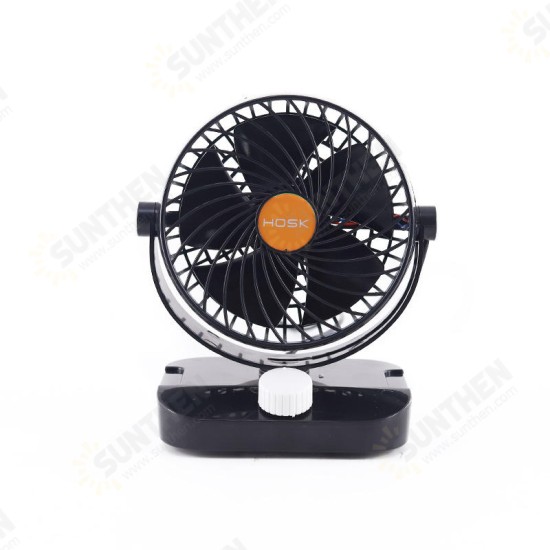 12V 24V 6 Inch 5 Blades GM Big Truck Car Fan Single Double Shaking Head Non-USB Electric Fan Wind Cooler