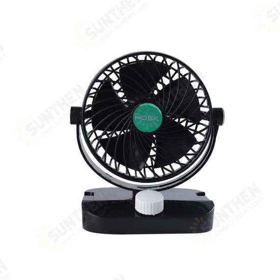 12V 24V 6 Inch 5 Blades GM Big Truck Car Fan Single Double Shaking Head Non-USB Electric Fan Wind Cooler