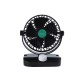 12V 24V 6 Inch 5 Blades GM Big Truck Car Fan Single Double Shaking Head Non-USB Electric Fan Wind Cooler