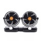 12V 24V 6 Inch 5 Blades GM Big Truck Car Fan Single Double Shaking Head Non-USB Electric Fan Wind Cooler