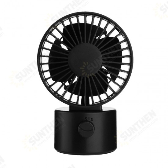 1.2W Mini USB Rechargeable Desktop Silent Fan 2 Modes Wind Speed Oscillating Cooling Fan