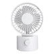 1.2W Mini USB Rechargeable Desktop Silent Fan 2 Modes Wind Speed Oscillating Cooling Fan