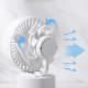 1.2W Mini USB Rechargeable Desktop Silent Fan 2 Modes Wind Speed Oscillating Cooling Fan