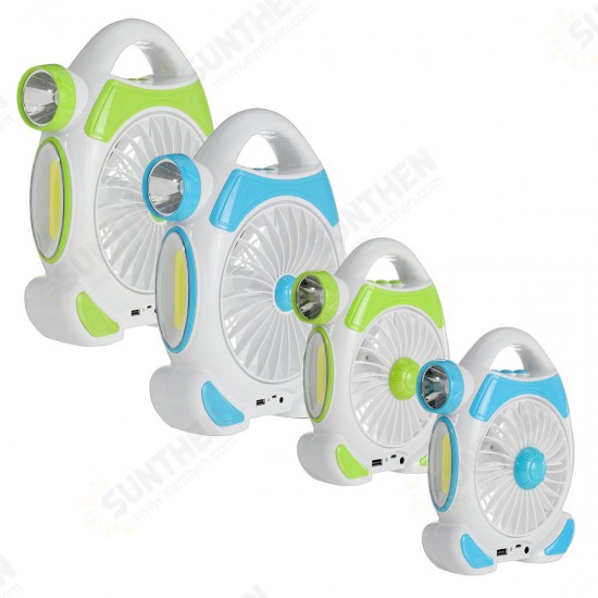 2-IN-1 Cordless Multi-functional USB Charging Fan with Emergency LED Light Outdoor Travel Camping Accessories 2-IN-1 Cordless Multi-functional USB Charging Fan with Emergency LED Light Outdoor Travel Camping Accessories