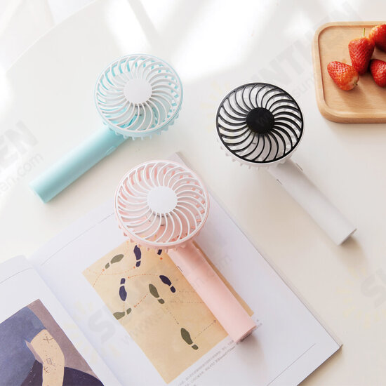 2 In 1 Rotating Spray Air Humidifier Fan USB Charging 3 Gears White Pink Blue