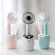 2 In 1 Rotating Spray Air Humidifier Fan USB Charging 3 Gears White Pink Blue 2 In 1 Rotating Spray Air Humidifier Fan USB Charging 3 Gears White Pink Blue