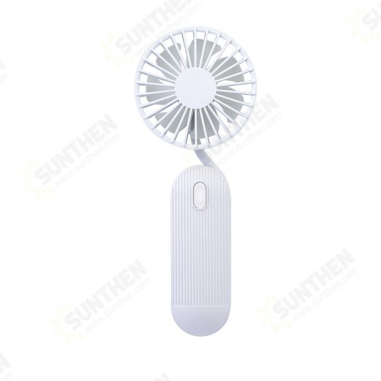 2000mAh USB Portable Fan Hanging Neck Fan Rechargeable Mini Sports Fans 3 Gears Adjustable Low Decibel Fan