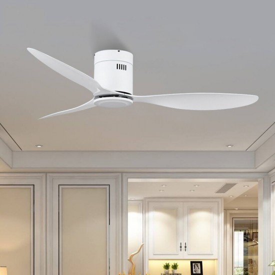 220V 42/52 Inch Decorative DC Ceiling Fan with Remote Control Simple Fan Light Ventilador for Living Room Restaurant Bedroom Study Hotel