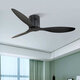 220V 42/52 Inch Decorative DC Ceiling Fan with Remote Control Simple Fan Light Ventilador for Living Room Restaurant Bedroom Study Hotel