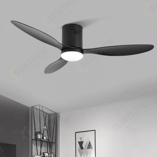 220V 42/52 Inch Decorative DC Ceiling Fan with Remote Control Simple Fan Light Ventilador for Living Room Restaurant Bedroom Study Hotel