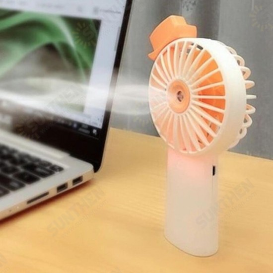 3 Speed Mini Portable Fan Handheld Rechargeable USB Cooling Desktop Fan