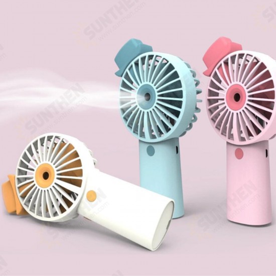 3 Speed Mini Portable Fan Handheld Rechargeable USB Cooling Desktop Fan