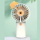 3 Speed Mini Portable Fan Handheld Rechargeable USB Cooling Desktop Fan