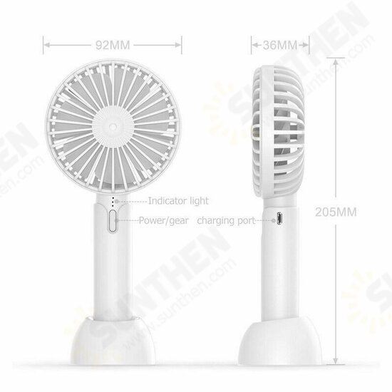 4.5W Mini Handheld Fan 3 Modes USB Rechargeable Cooling Desk Top Travel Office Room 4.5W Mini Handheld Fan 3 Modes USB Rechargeable Cooling Desk Top Travel Office Room