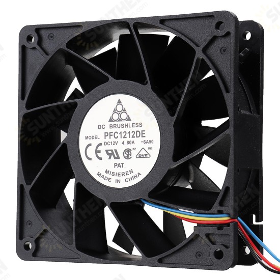 4Pin Strong Airflow 5000RPM CPU Cooling Fan for Antminer Bitmain S7 S9 4Pin Strong Airflow 5000RPM CPU Cooling Fan for Antminer Bitmain S7 S9