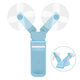 5V 1W Mini Folding Double-headed USB Fan Table Desktop Electric Fan 2 Modes Wind Air Cooler Outdoor Travel