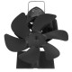 6 Blades Heat Powered Stove Fan Black Fireplace Log Wood Burner Eco-fan Quiet Home Fireplace Fan Efficient Heat Distribution 6 Blades Heat Powered Stove Fan Black Fireplace Log Wood Burner Eco-fan Quiet Home Fireplace Fan Efficient Heat Distribution